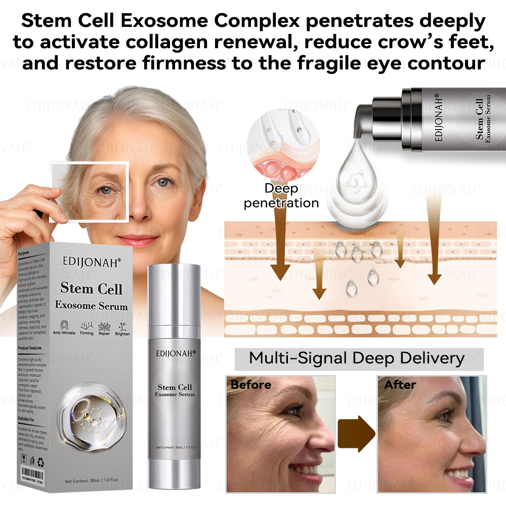 🎯🎯𝐸𝐷𝐼𝐽𝑂𝑁𝐴𝐻® 𝑆𝑡𝑒𝑚 𝐶𝑒𝑙𝑙 𝐸𝑥𝑜𝑠𝑜𝑚𝑒 𝑆𝑒𝑟𝑢𝑚  🐬🐬（ Anti-aging, reduces wrinkles, improves firmness, enhances radiance, provides deep hydration）