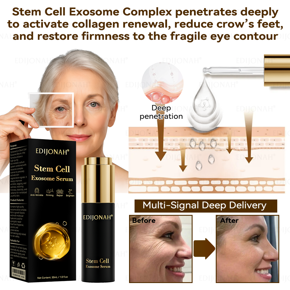 🌿𝐸𝐷𝐼𝐽𝑂𝑁𝐴𝐻® 𝑆𝑡𝑒𝑚 𝐶𝑒𝑙𝑙 𝐸𝑥𝑜𝑠𝑜𝑚𝑒 𝑆𝑒𝑟𝑢𝑚 -（ Anti-aging, reduces wrinkles, improves firmness, enhances radiance, provides deep hydration）英国  外泌体抗皱 定稿（副本）
