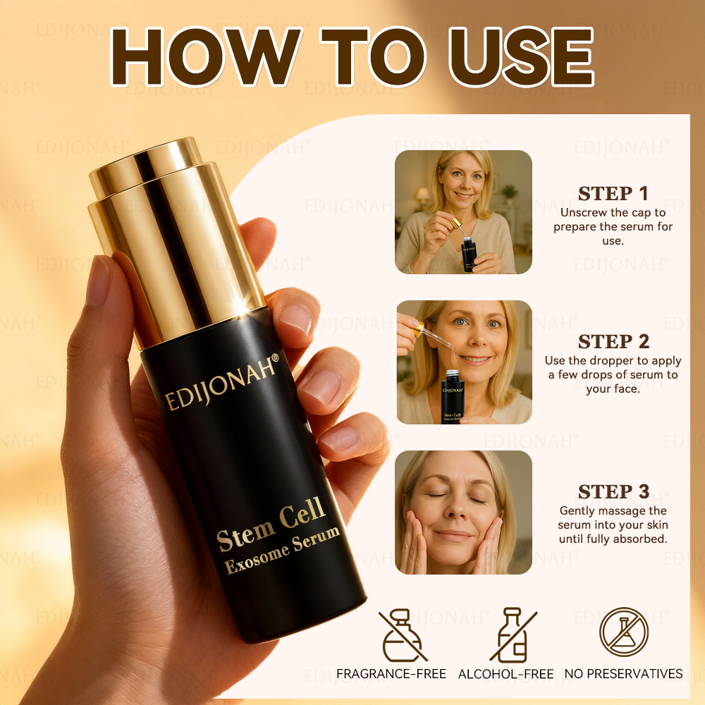 🌿𝐸𝐷𝐼𝐽𝑂𝑁𝐴𝐻® 𝑆𝑡𝑒𝑚 𝐶𝑒𝑙𝑙 𝐸𝑥𝑜𝑠𝑜𝑚𝑒 𝑆𝑒𝑟𝑢𝑚 -（ Anti-aging, reduces wrinkles, improves firmness, enhances radiance, provides deep hydration）英国  外泌体抗皱 定稿（副本）