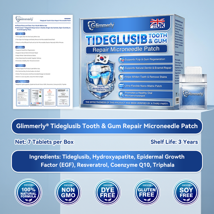 🦷𝐆𝐥𝐢𝐦𝐦𝐞𝐫𝐥𝐲® 𝐓𝐢𝐝𝐞𝐠𝐥𝐮𝐬𝐢𝐛 𝐓𝐨𝐨𝐭𝐡 & 𝐆𝐮𝐦 𝐑𝐞𝐩𝐚𝐢𝐫 𝐌𝐢𝐜𝐫𝐨𝐧𝐞𝐞𝐝𝐥𝐞 𝐏𝐚𝐭𝐜𝐡  | 𝐀𝐝𝐯𝐚𝐧𝐜𝐞𝐝 𝐒𝐭𝐞𝐦-𝐂𝐞𝐥𝐥 𝐀𝐜𝐭𝐢𝐯𝐚𝐭𝐢𝐨𝐧 𝐓𝐞𝐞𝐭𝐡 𝐒𝐭𝐫𝐢𝐩𝐬(🦷𝐑𝐞𝐛𝐮𝐢𝐥𝐝 𝐄𝐧𝐚𝐦𝐞𝐥 & 𝐃𝐞𝐧𝐭𝐢𝐧 • 𝐒𝐭𝐫𝐞𝐧𝐠𝐭𝐡𝐞𝐧 𝐆𝐮𝐦𝐬 • 𝐄𝐫𝐚𝐝𝐢𝐜𝐚𝐭𝐞 𝐓𝐚𝐫𝐭𝐚𝐫 & 𝐎𝐝𝐨𝐫 • 𝐒𝐭𝐨𝐩 𝐓𝐨𝐨𝐭𝐡 𝐒𝐞𝐧𝐬𝐢𝐭𝐢𝐯𝐢𝐭𝐲) 3.0（英国）