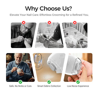 🎈🤴GLIMMERLY® Universal Automatic Fingernail Grinder for Adults and Children ✨🚩